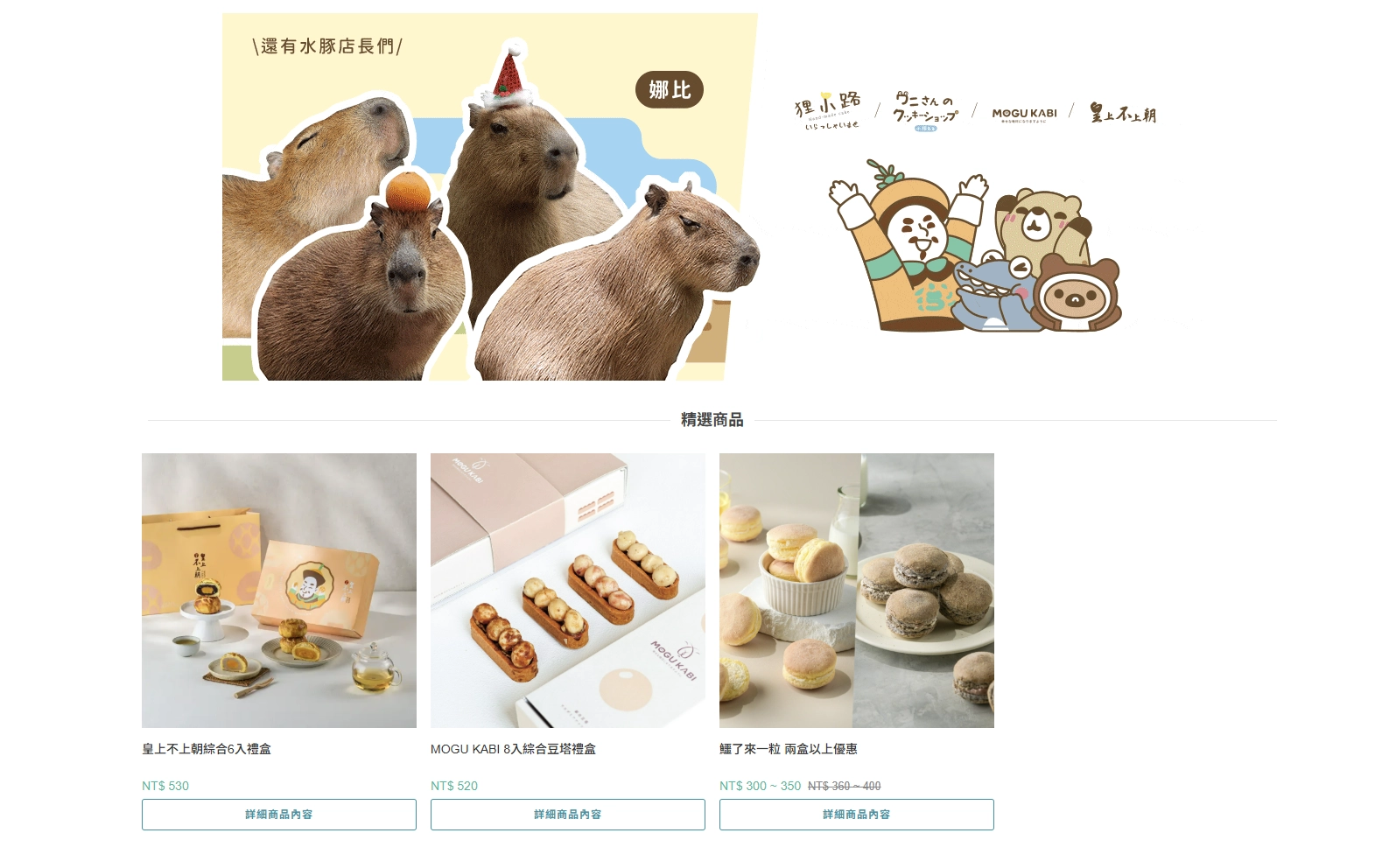 艾塔菲食品首頁設計